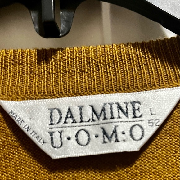 Dalmine UOMO Italian wool v-neck sweater - Picture 3 of 11